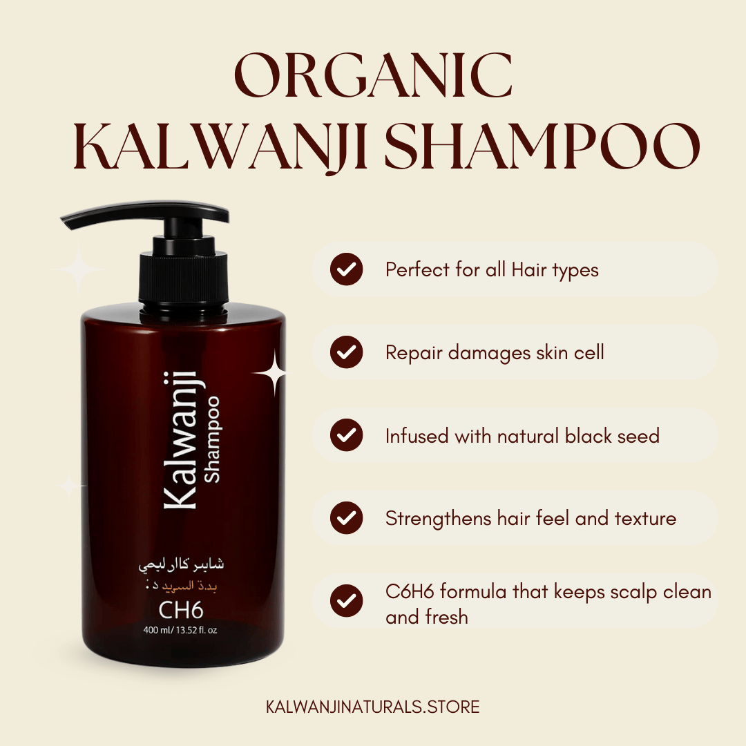Organic Kalwanji Black Seed Shampoo 250ml – BUY 1 GET 1 FREE - MIP